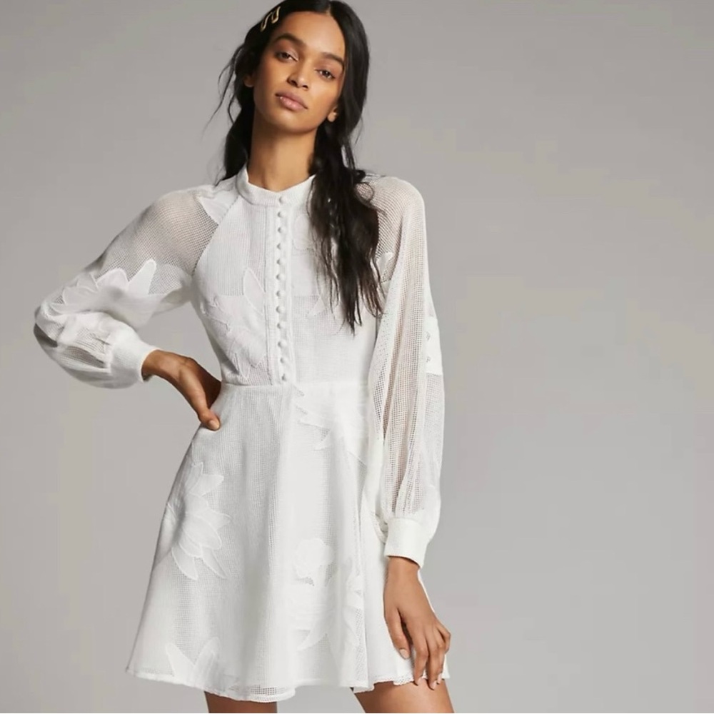 Anthropologie Sabine Embroidered Dress
